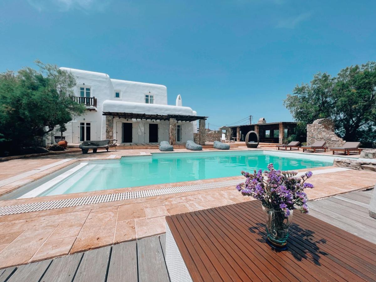 Mykonos Town Dreamy Boho 5Bed Villa With Pool And Ocean View מראה חיצוני תמונה